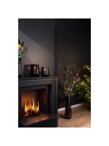 Fink Vase "Linea" in Grau - H. 22 cm - D. 21 cm