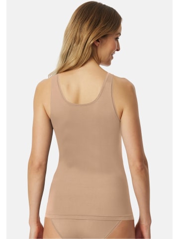 Schiesser Unterhemd / Top Unique Mirco in Schwarz / beige