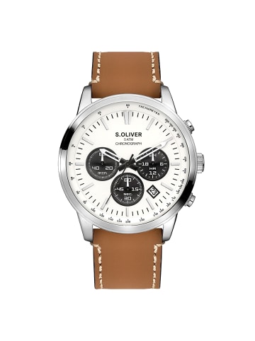 s.Oliver Armbanduhr Klassisch & Elegant in braun