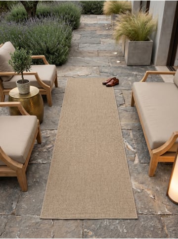 KADIMA DESIGN Teppich Outdoor Waschbar Vintage KASBERG Strapazierfähig OEKO-TEX in Beige