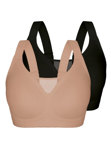 Sassa 2er Pack Soft-BH Einlage in sand-black