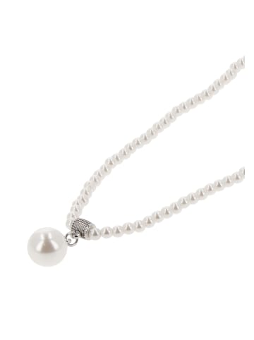 faina Women Pendant Necklace in Silver White