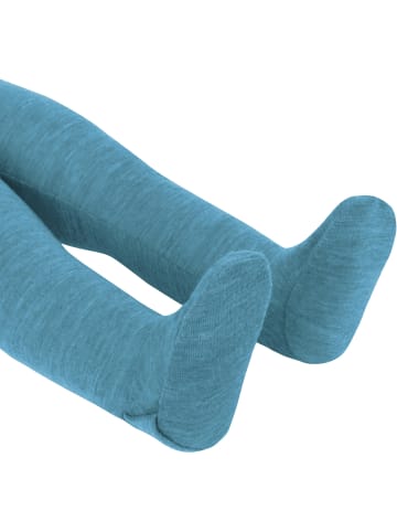 Normani Outdoor Sports 2er Pack Baby Merino Unterhose mit Füßen in Blau/Grau