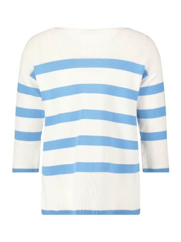 Betty Barclay Strickpullover mit 3/4 Arm in Patch Cream/Light Blue