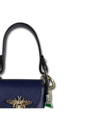Florence Florence Umhängetasche Leder blau ca. 13cm