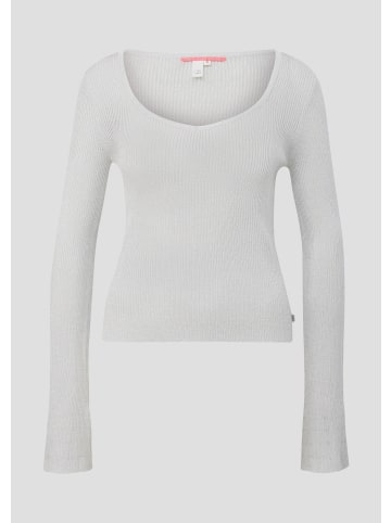 QS Strickpullover in 0010_silber