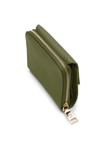 Lazarotti Bologna Leather Geldbörse Leder 12 cm in olive