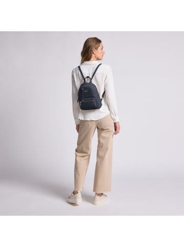 Lazarotti Bologna Leather City Rucksack Leder 27 cm in navy