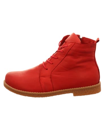Esgano Damenschnürrstiefel warm flach Da.-Stiefelette in  Rot