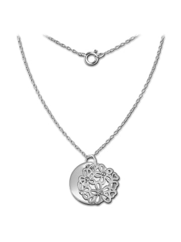 SilberDream 925 Sterling Silber Damen SilberDream Halsketten Doppel Plakette  ca. 45cm