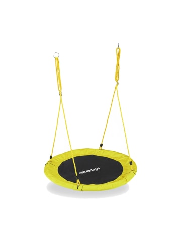 relaxdays Nestschaukel in Gelb - Ø 110 cm