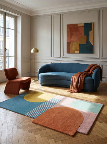 KADIMA DESIGN Teppich Wolle Handgetuftet HALLEIN Abstrakt Wohnzimmer Modern in Multi