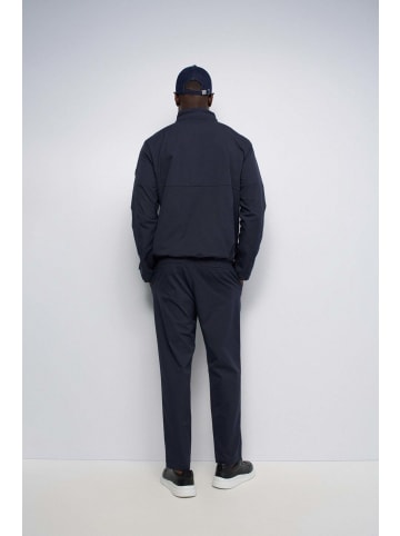 Salsa Jeans Jacke Overshirt mit versteckter Kapuze in Dark Blue