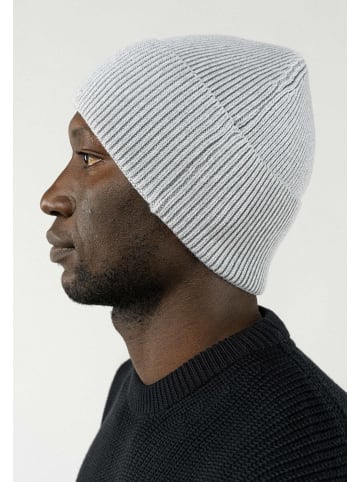 MELA Rippstrick Mütze Style KALI in grau-melange