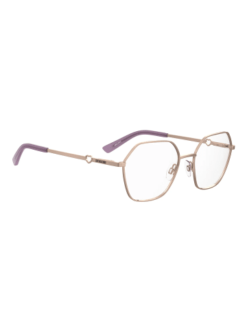 Love Moschino Frauen Optische Fassungen Trapezförmig Rose Gold