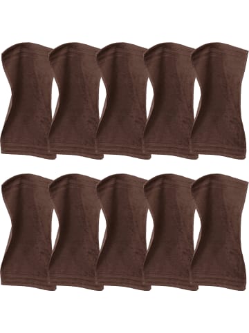 Erwin Müller Frottier Gästetuch 10er-Pack Heidelberg in braun