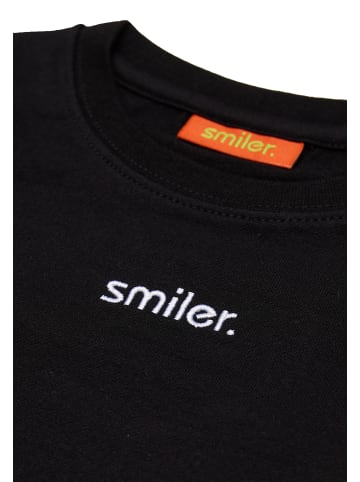 smiler. T-Shirt mini-laugh. in SCHWARZ