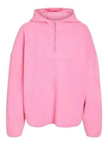 Noisy may Fleece mit halbem Reißverschluss in Begonia Pink1