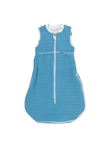 SlumberOrganix Bio Musselin Babyschlafsack, 0.5 Tog in Blau