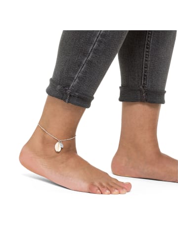 Steel_Art Fußkette für Frauen Lexi silberfarben poliert in silberfarben poliert