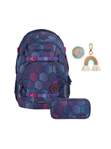 Coocazoo Schulrucksack-Set MATE Indigo Illusion   Unicorn in Blau