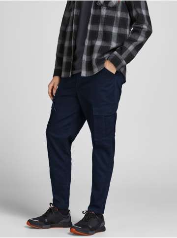 Jack & Jones Chino Cargo Hose JPSTACE JJDEX Work Style Pants in Blau