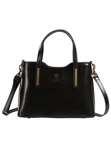 Florence Florence Schultertasche Leder schwarz ca. 31cm