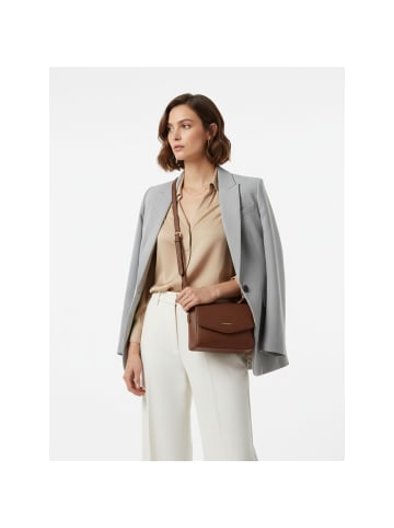 Bologna Leather Crossbody Umhängetasche Leder 22 cm brown