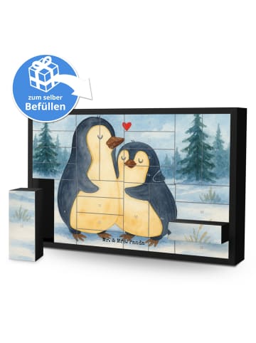 Mr. & Mrs. Panda Kalender Zum Befüllen Pinguin umarmen Design oh... in Weiß