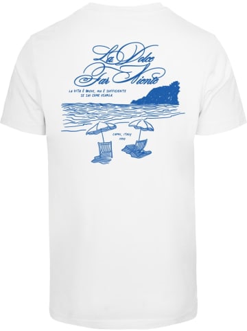 Mister Tee T-Shirt "La Vita E Breve Tee" in Weiß