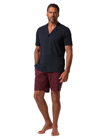 JP1880 Langer Schlafanzug in navy blau