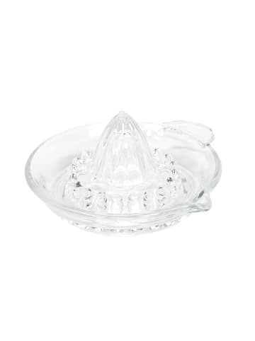 Excellent Houseware Saftpresse für Zitrusfrüchte, Glas in Transparent, 7 cm