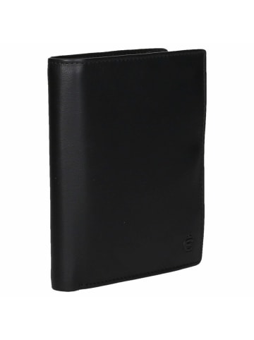 Esquire Logo - Geldbörse 12cc 12 cm RFID CARDSAFE in schwarz