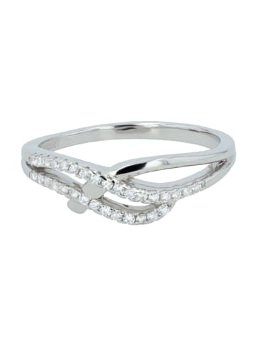 Adeliás Damen Ring aus 925 Silber mit Zirkonia in silber