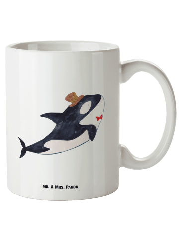 Mr. & Mrs. Panda XL Tasse Orca Zylinder ohne Spruch in Weiß