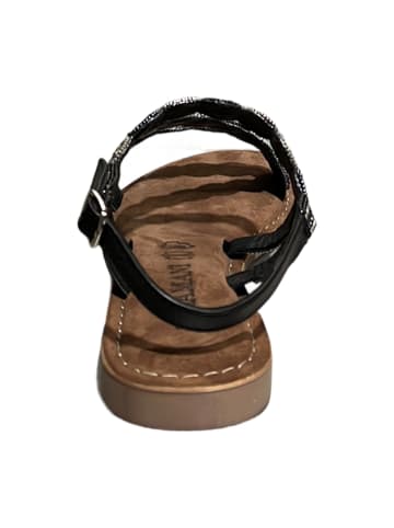 Lazamani Riemchensandaletten in Schwarz