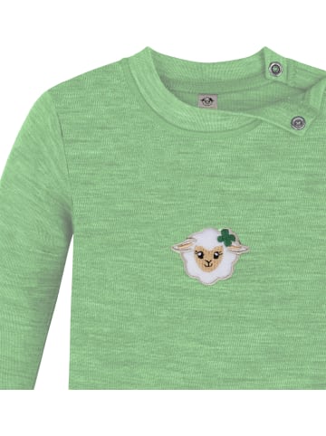 Normani Outdoor Sports Baby Merino Longsleeve Taupo in Grün