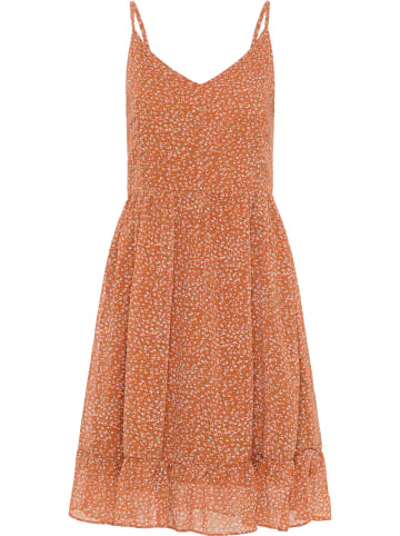 DreiMaster Vintage Kleid in Orange Mehrfarbig