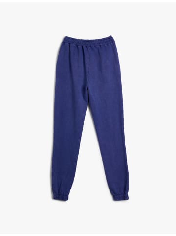 KOTON Sweathose in Marineblau Gemustert