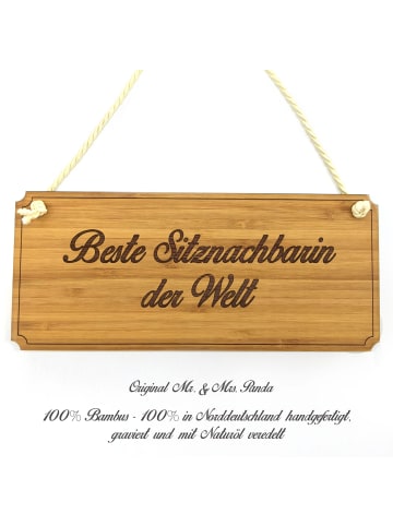 Mr. & Mrs. Panda Türschild Sitznachbarin mit Spruch in Keine Angabe