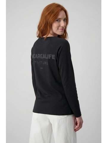 alife and kickin Langarmshirt GaiaAK P in We Are Alife JPN - black