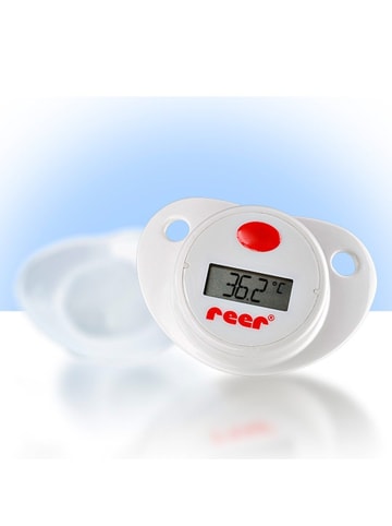 Reer Schnuller-Fieberthermometer in weiss,rot