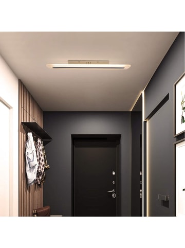 ZMH Deckenleuchte LED in weiß L 80cm Lange 3000-6500K dimmbar 30W Flurlampe