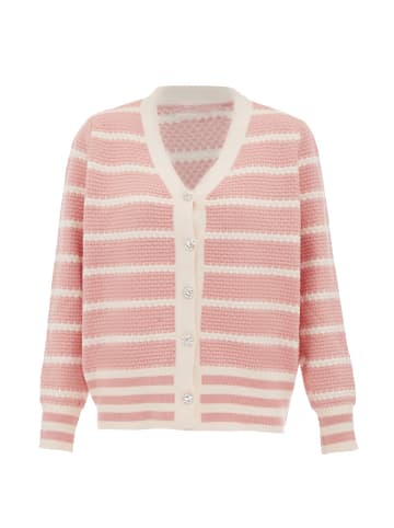 usha BLUE LABEL Cardigan in Rosa Wollweiss