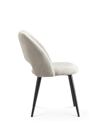 B&D Home 2er-Set: Esszimmerstuhl VICKY in Grau - (B)53 x (H)81 x (T)58 cm