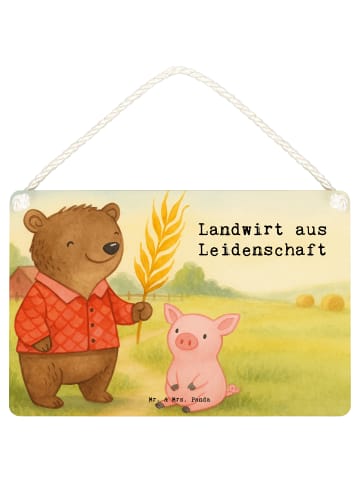 Mr. & Mrs. Panda Motivschild Landwirt Leidenschaft Design mit Sp... in Weiß