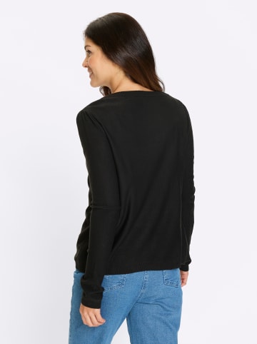 Sieh an! Strickjacke in schwarz