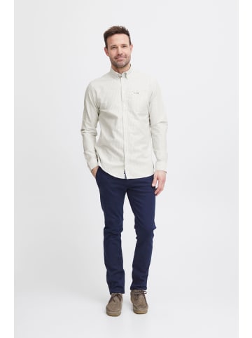 FQ1924 Langarmhemd FQSteven stripe oxford LS shirt in Beige