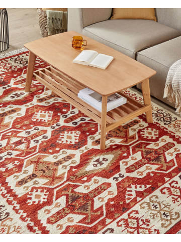 Beliani Kelim VOSKEVAZ in Bunt/Orange/Rot - (W) 160 x (H) 1 x (L) 230 cm