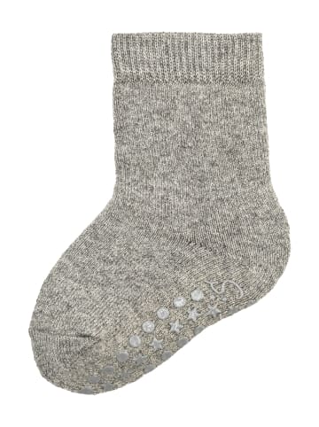 Sterntaler ABS Socken Wolle uni in grau mel.